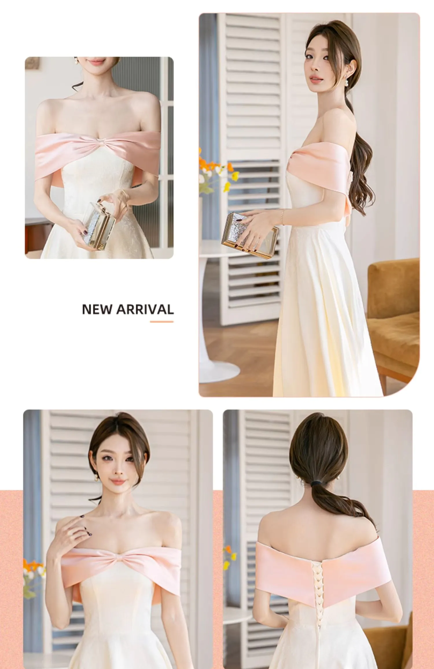 Charming-Champagne-Jacquard-Satin-Bridesmaid-Dress-Wedding-Party-Gown13