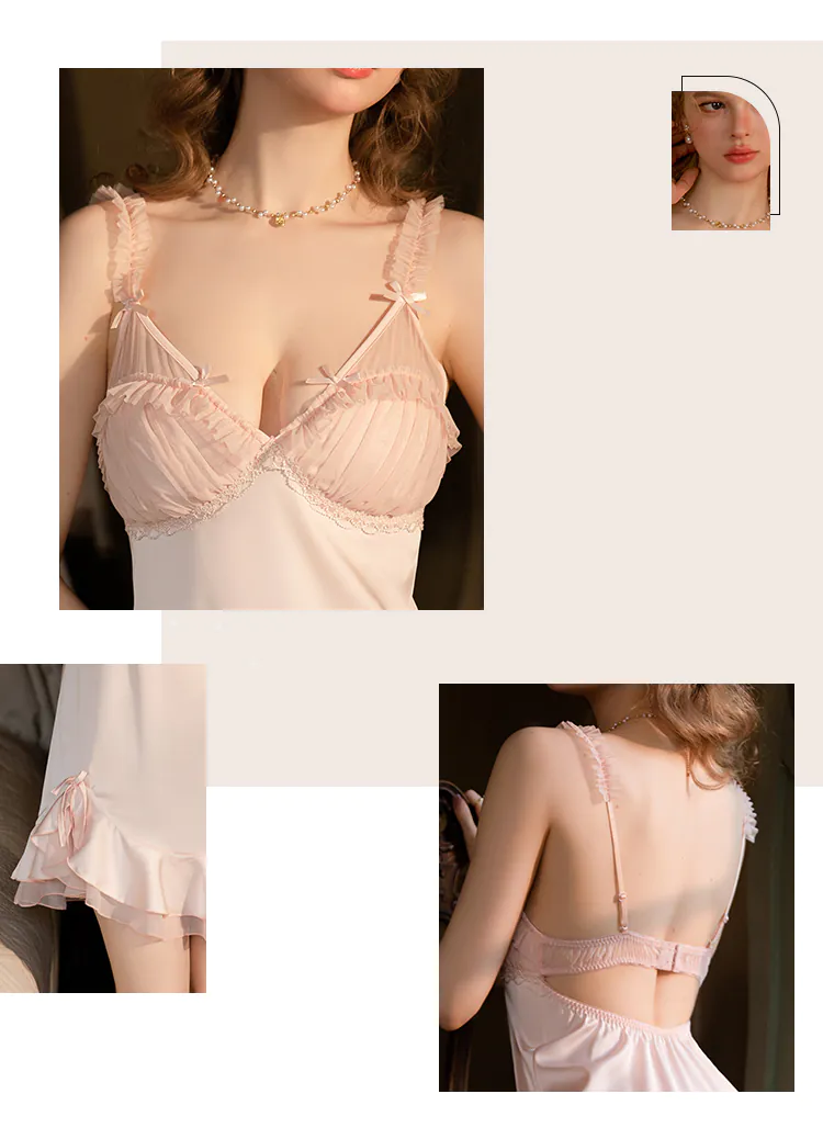 Ladies-Princess-Sleeveless-Open-Back-Lace-Boudoir-Babydoll-Nightgown10