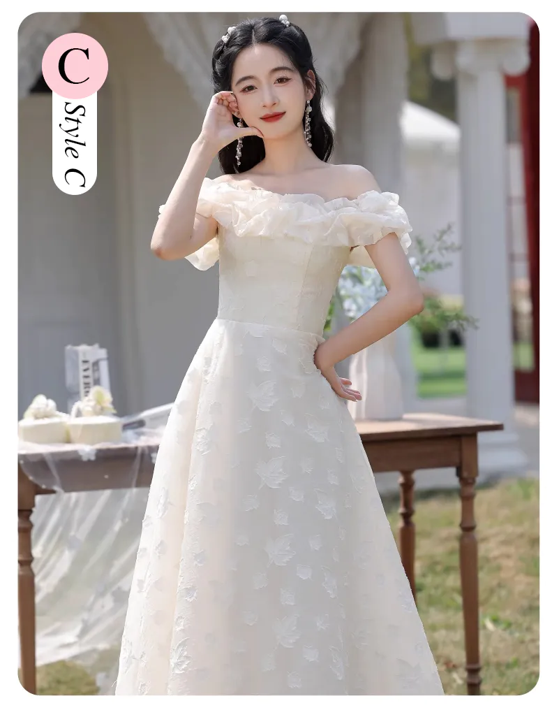 Romantic-French-Style-Champagne-Long-Bridesmaid-Dress-Wedding-Guest-Gown17