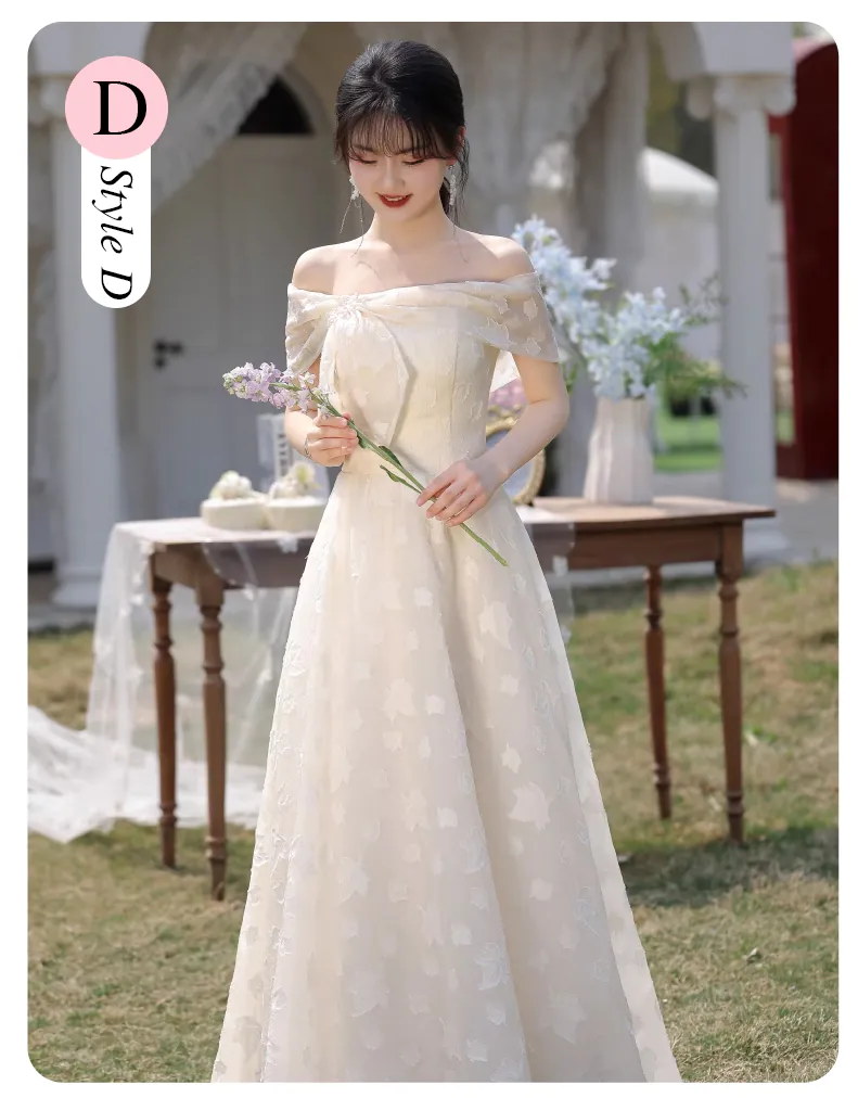 Romantic-French-Style-Champagne-Long-Bridesmaid-Dress-Wedding-Guest-Gown19