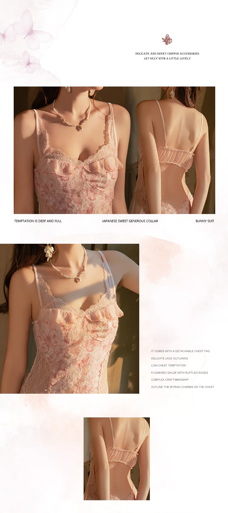 Sexy-V-Neck-See-Through-Mesh-Butterfly-Lace-Splicing-Pink-Boudoir-Nightdress08