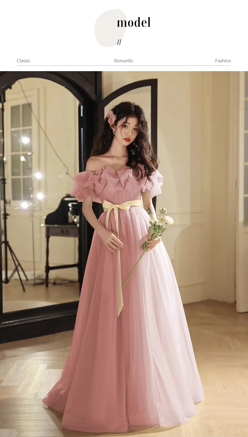 Beautiful-Pink-Off-the-Shoulder-Puffy-Tulle-Prom-Occasion-Evening-Dress10