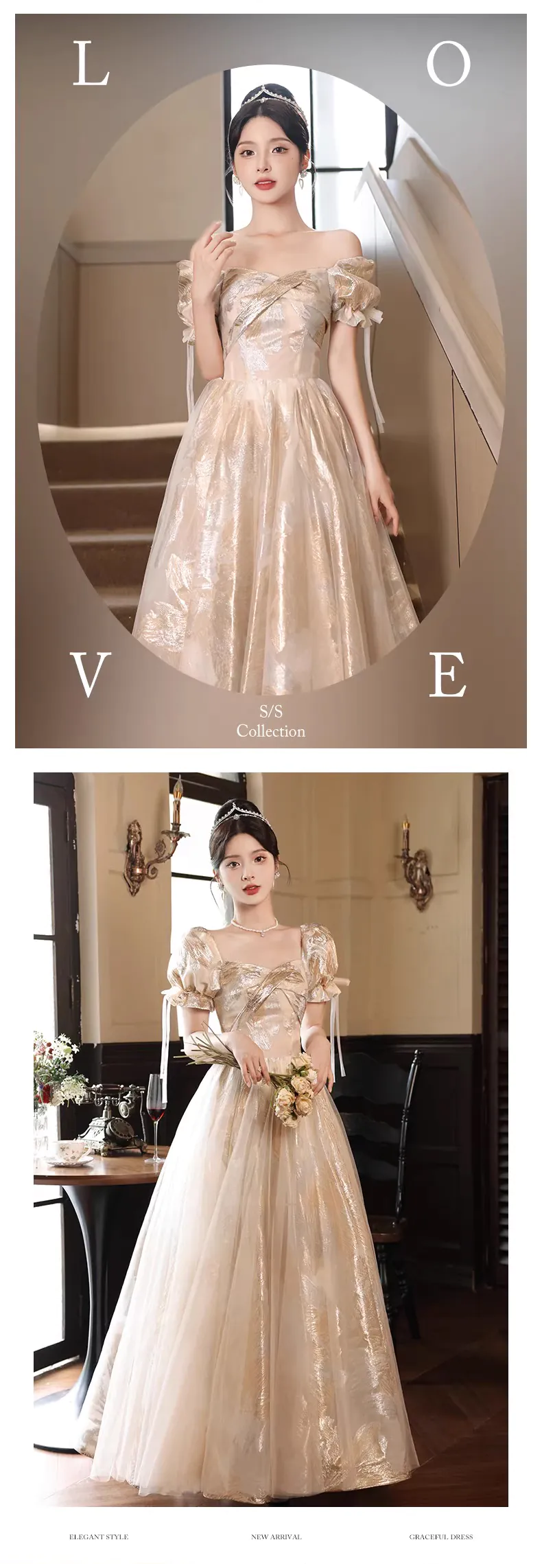 Champagne-Gold-Short-Sleeve-Plus-Size-Long-Prom-Dress-Evening-Gown14