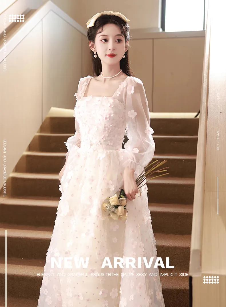 Classy-Long-Tulle-Sleeve-Evening-Prom-Dress-Formal-Gown-with-3D-Flowers07
