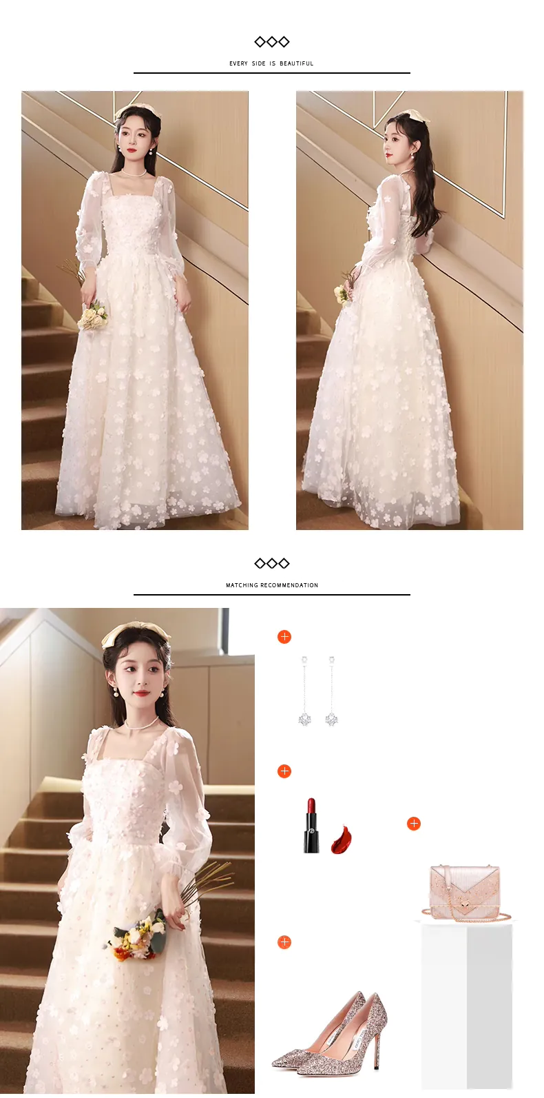 Classy-Long-Tulle-Sleeve-Evening-Prom-Dress-Formal-Gown-with-3D-Flowers09