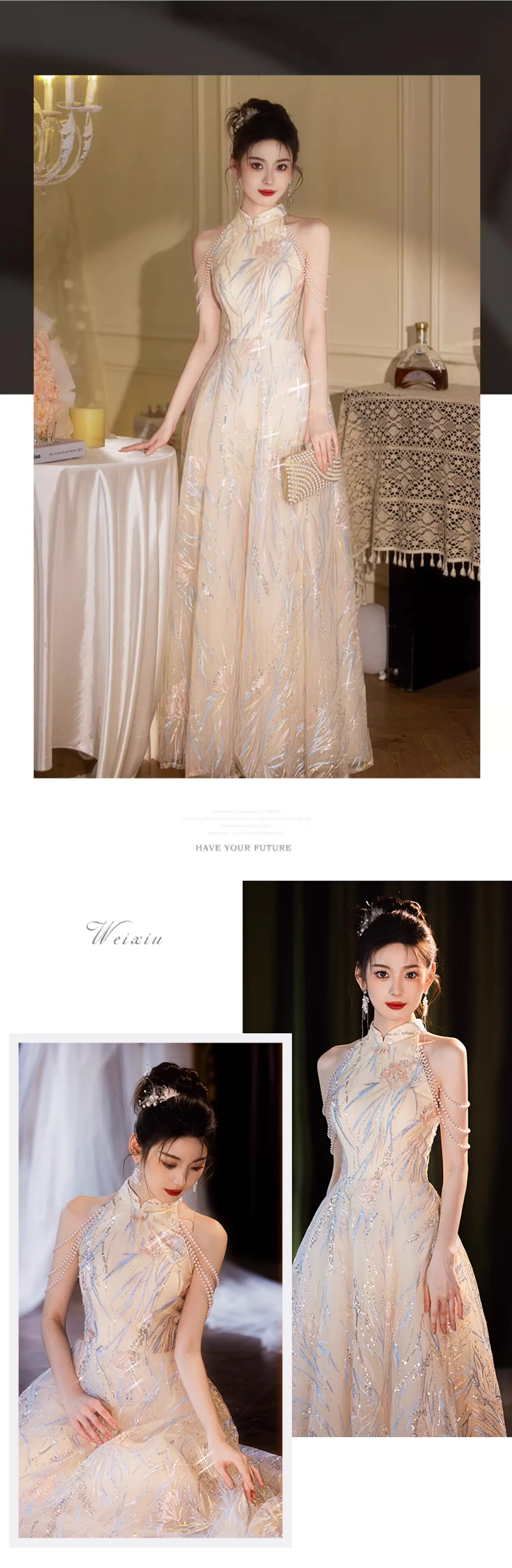 Elegant-Champagne-Halter-Neck-Evening-Party-Dress-Cocktail-Gown14