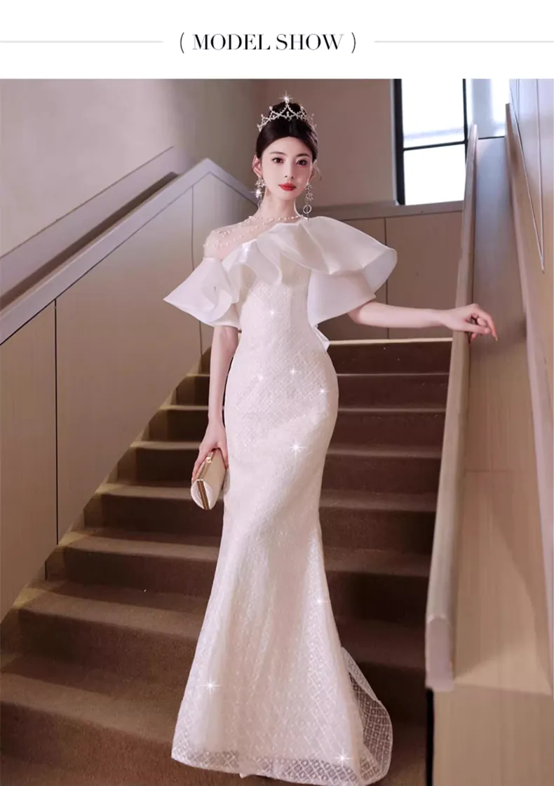One-Shoulder-Long-Sleeve-Mermaid-Formal-Long-White-Prom-Dress10