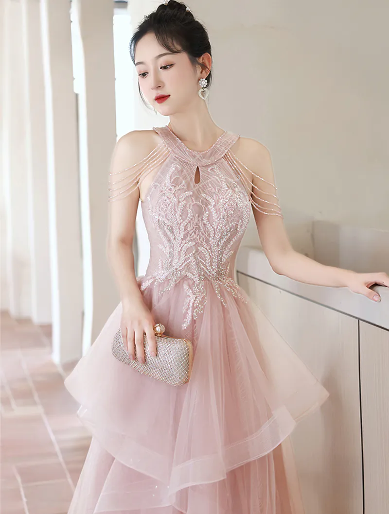 flowy princess prom dress Princess A Line Off the Shoulder Corset Prom Dress with Lace Ruffles Blue / 00