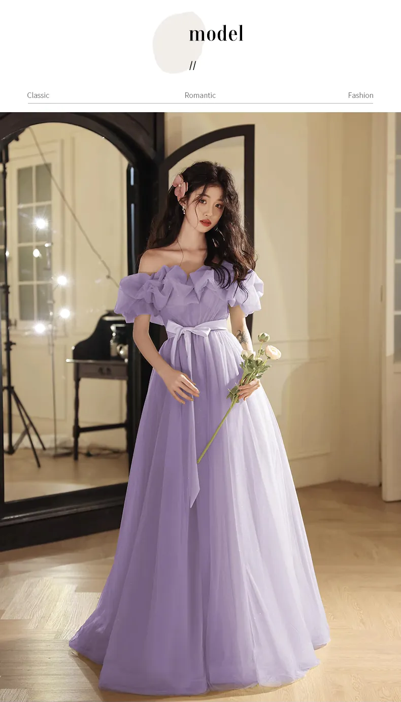 Purple-Tulle-Formal-Prom-Evening-Maxi-Dress-Graduation-Gown-Outfits-Wear10