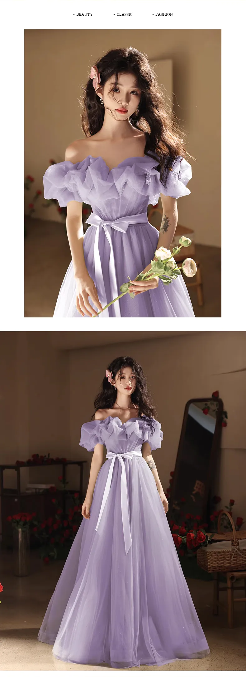 Purple-Tulle-Formal-Prom-Evening-Maxi-Dress-Graduation-Gown-Outfits-Wear11