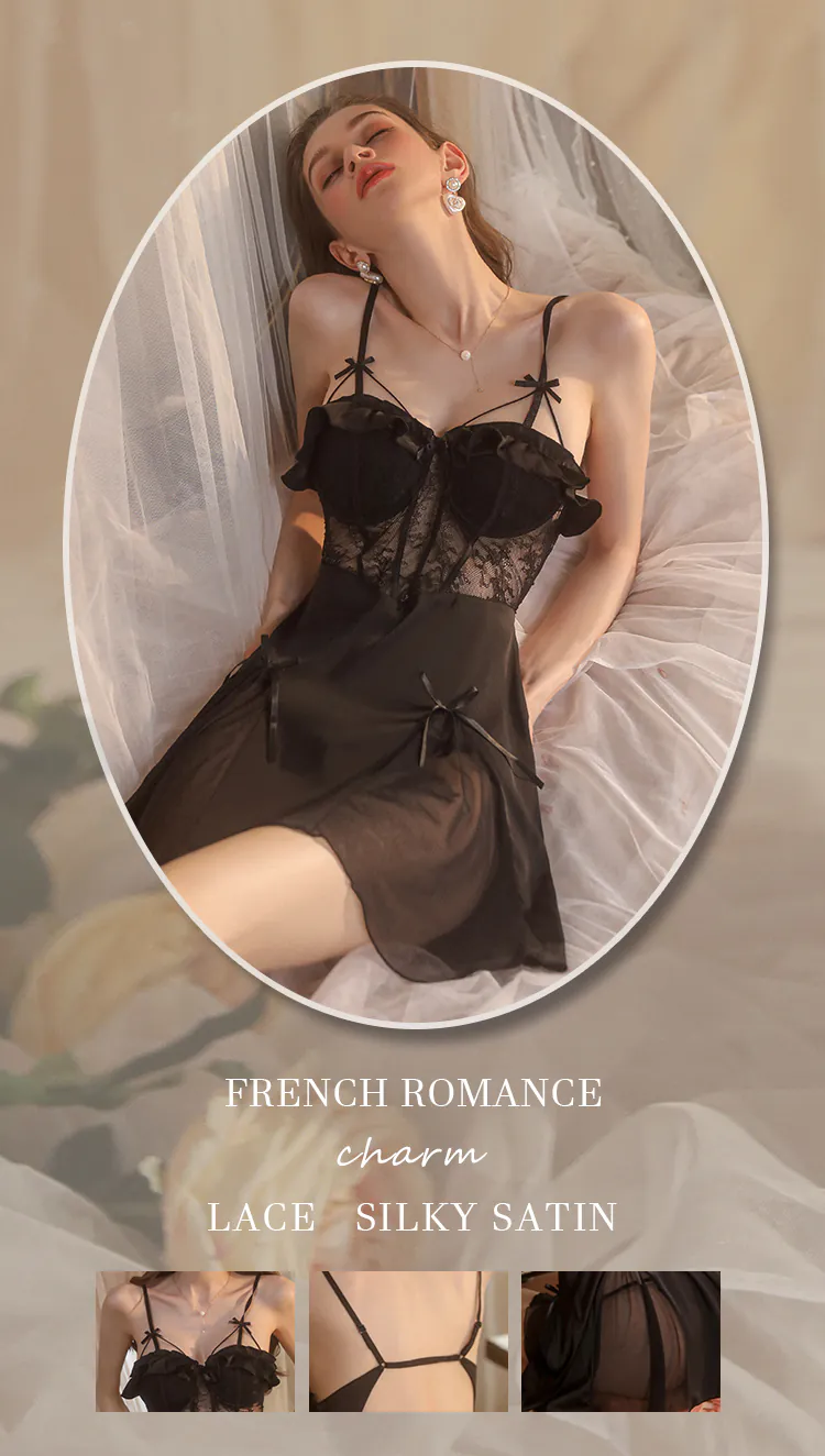 Sexy-Deep-V-Neck-Push-Up-Padding-Nightgown-Casual-Sleepwear11
