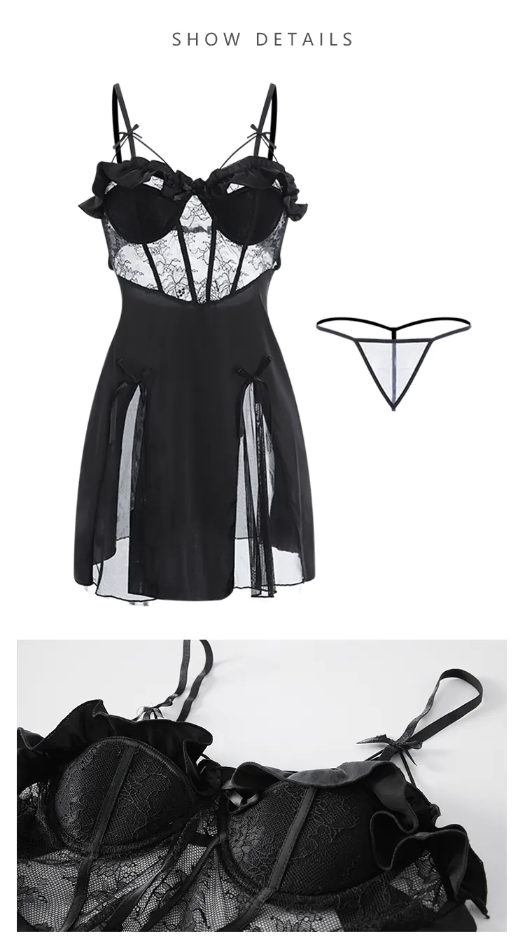 Sexy-Deep-V-Neck-Push-Up-Padding-Nightgown-Casual-Sleepwear13