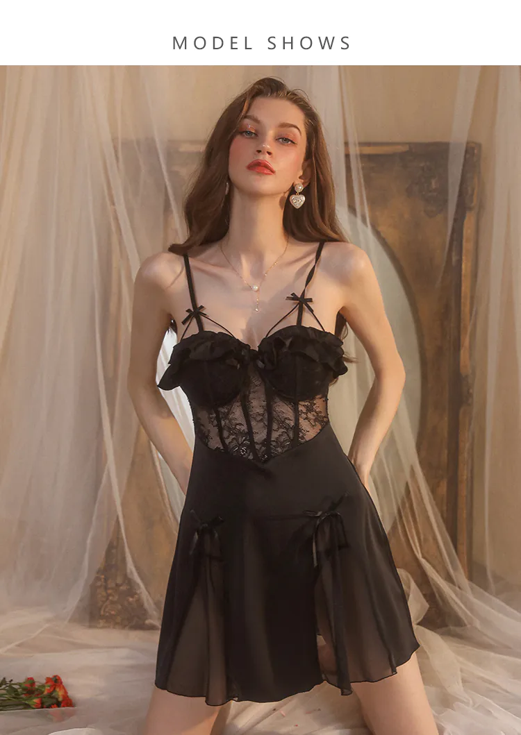 Sexy-Deep-V-Neck-Push-Up-Padding-Nightgown-Casual-Sleepwear16