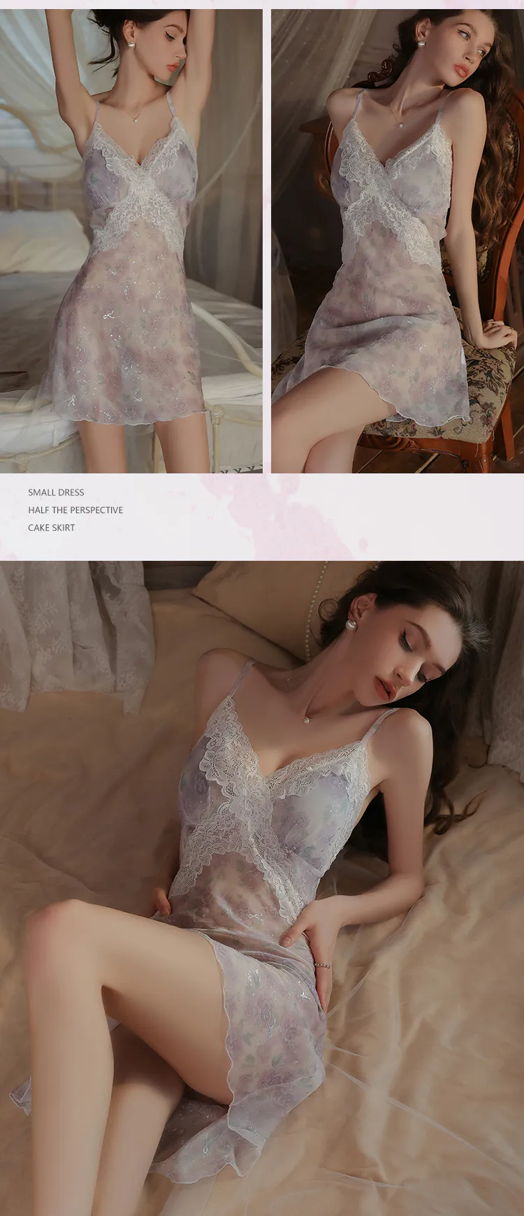 Sheer-Chiffon-Nightdress-with-Padded-Bra-Floral-Babydoll-Nightgown16