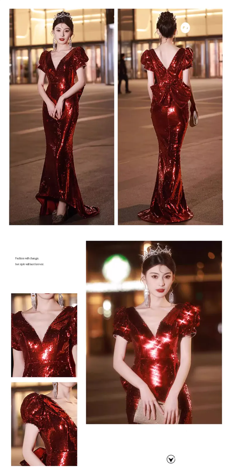 Beautiful-Burgundy-V-Neck-Sequin-Mermaid-Prom-Formal-Evening-Dress08