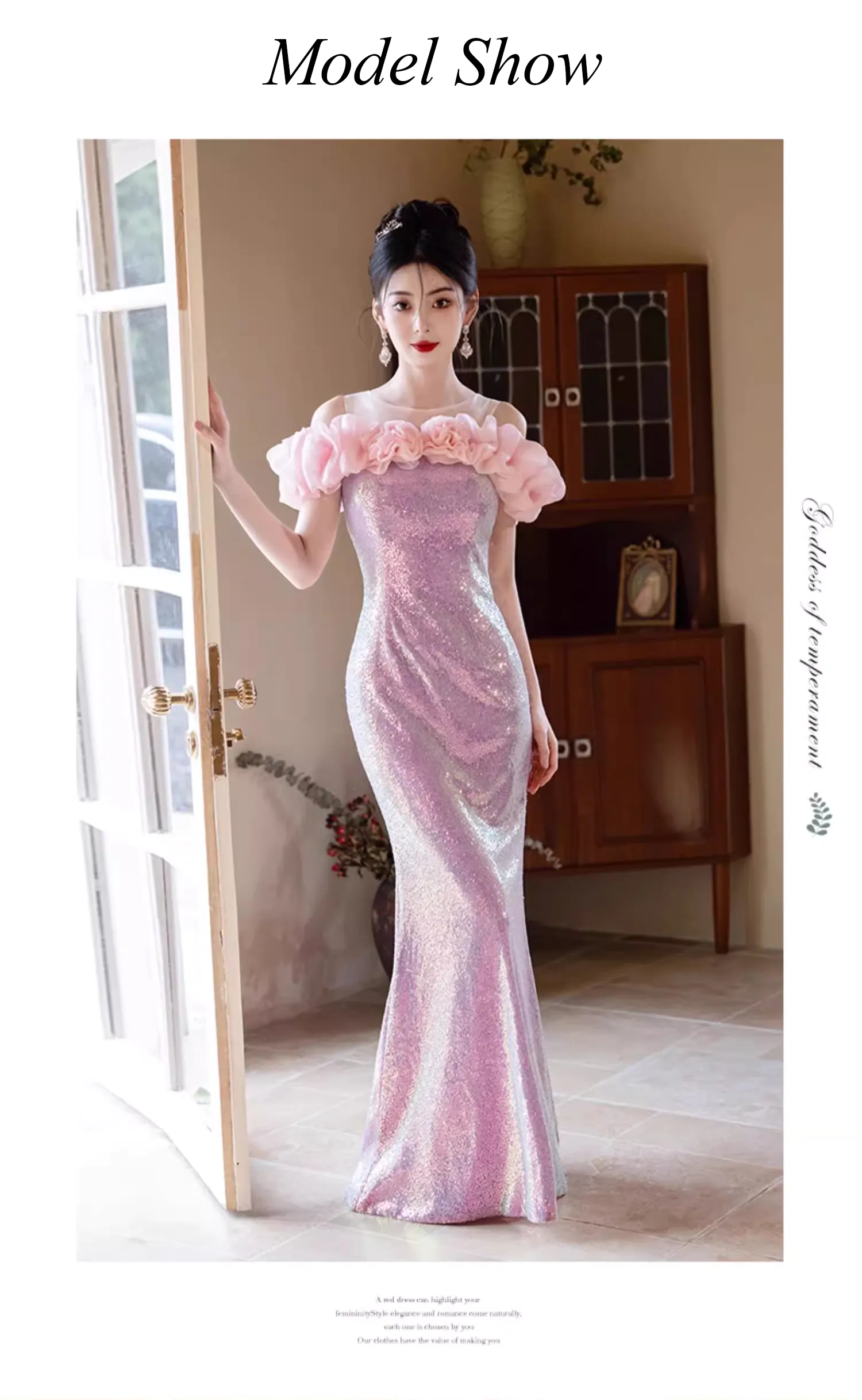 Charming-Pink-Sequin-Mermaid-Long-Evening-Gown-Banquet-Party-Dress11