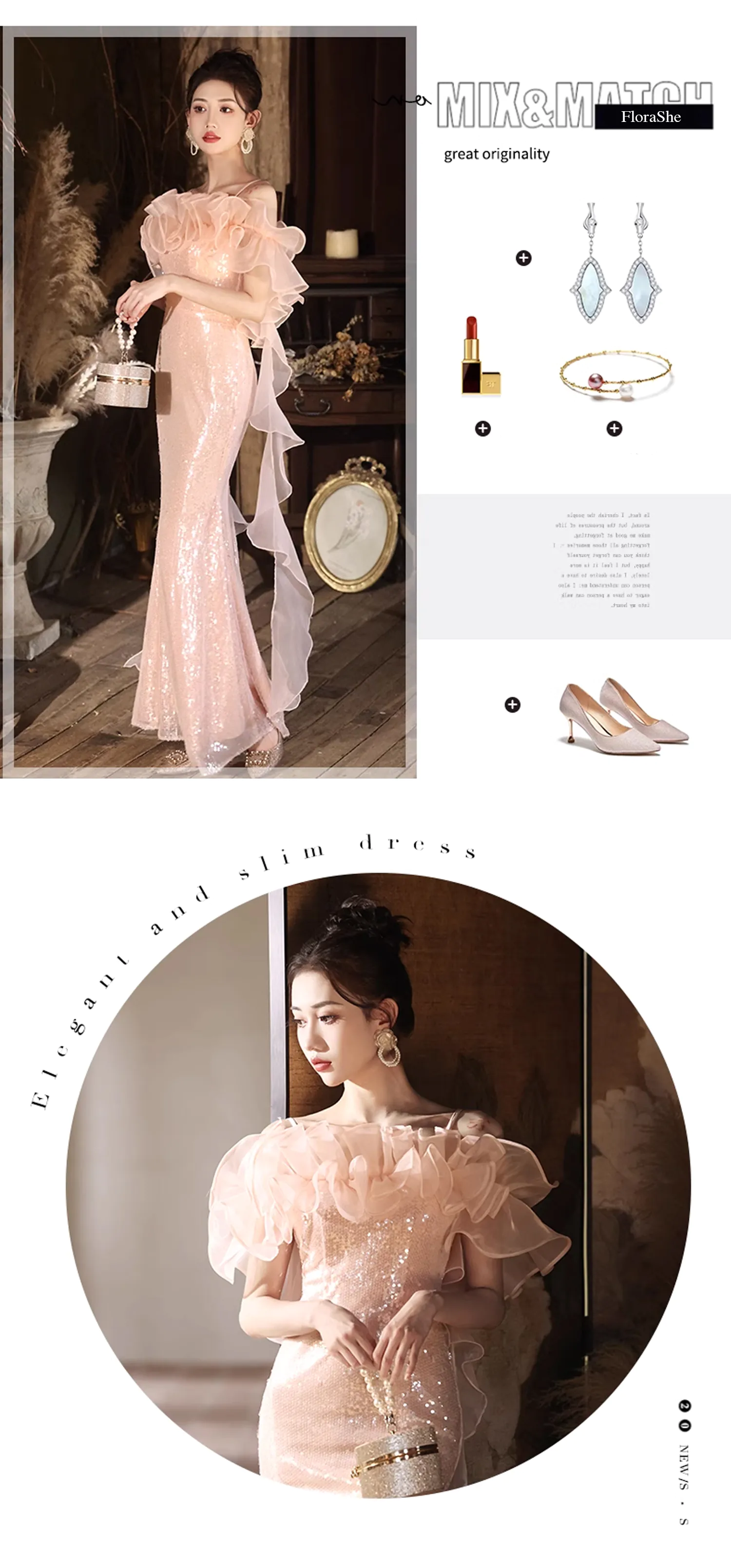 Chic-Pink-Off-the-Shoulder-Fishtail-Prom-Engagement-Party-Formal-Dress10
