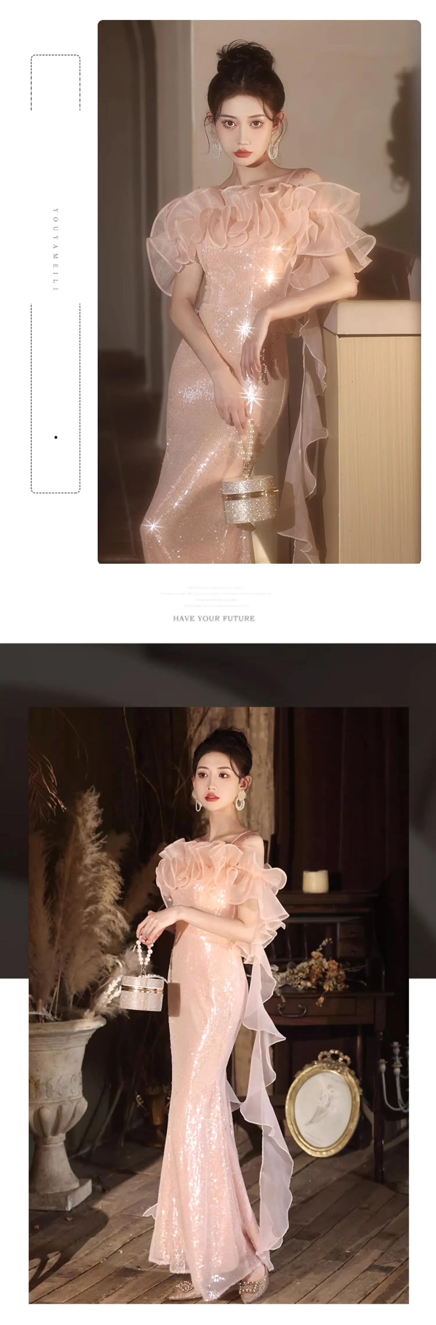 Chic-Pink-Off-the-Shoulder-Fishtail-Prom-Engagement-Party-Formal-Dress13
