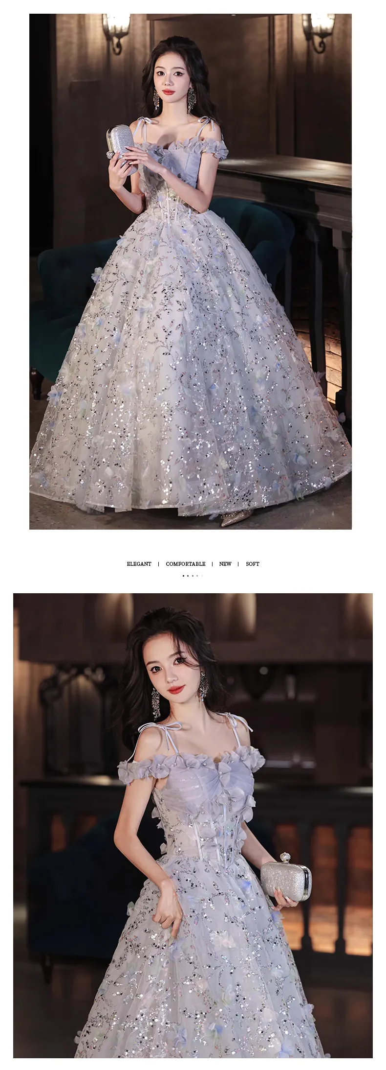 Chic-Silver-Gray-3D-Floral-Evening-Dress-Engagement-Graduation-Gown15