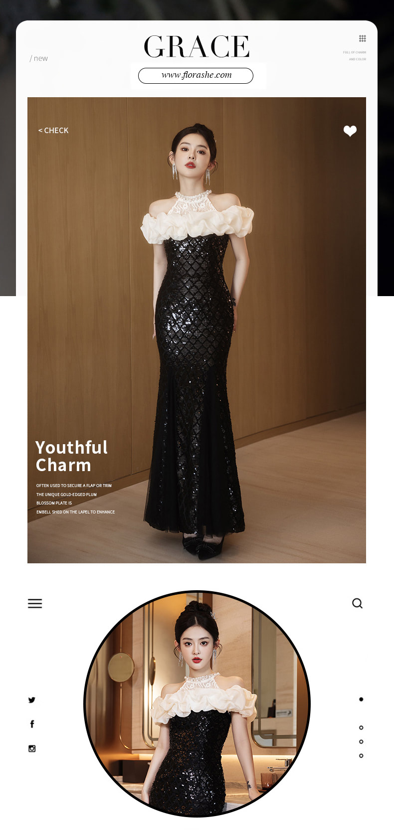 Classy-Black-Sequin-Ruffle-Off-Shoulder-Lace-Halter-Neck-Mermaid-Formal-Dress07