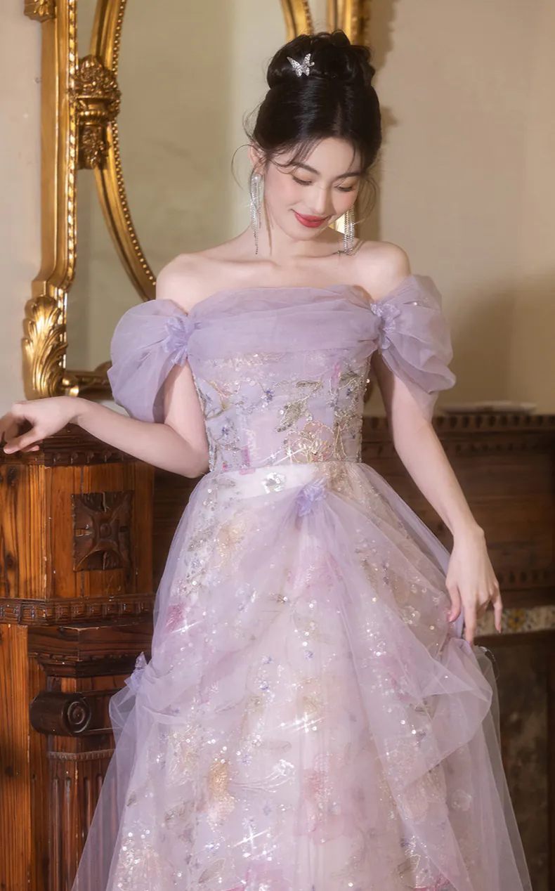 Dreamy-Vintage-Embroidery-Lilac-Off-Shoulder-Tulle-Ballgown-Evening-Dress09