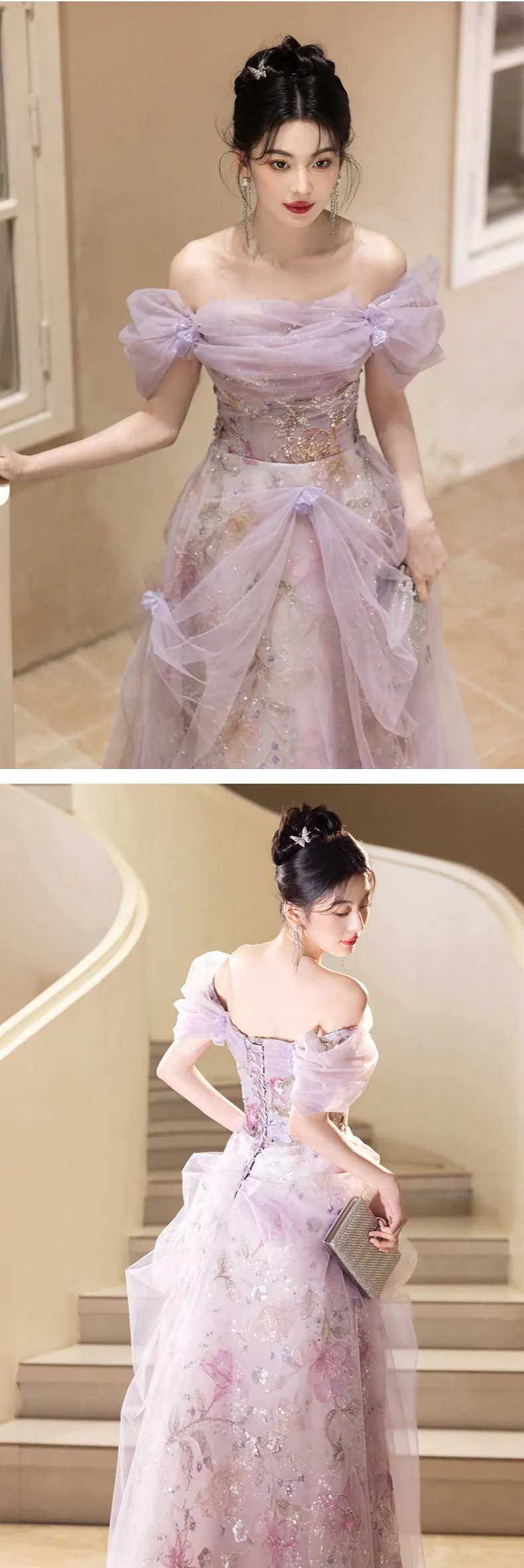 Dreamy-Vintage-Embroidery-Lilac-Off-Shoulder-Tulle-Ballgown-Evening-Dress12