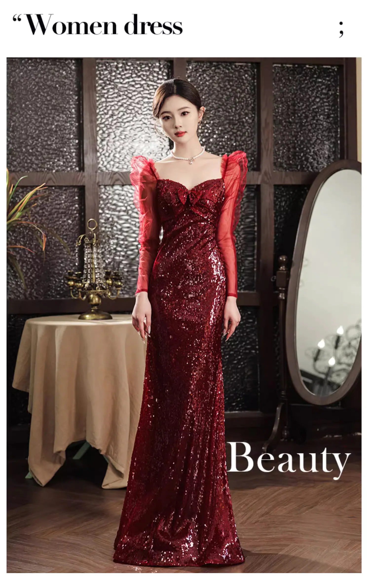 Elegant-Burgundy-Fishtail-Sequin-Prom-Dress-Cocktail-Gala-Formal-Gown07