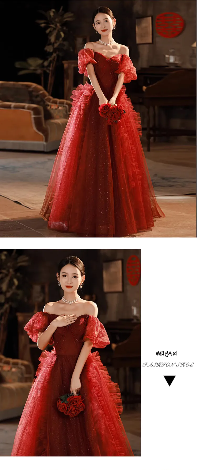 Off-the-Shoulder-Burgundy-Cocktail-Party-Evening-Gown-Formal-Maxi-Dress13