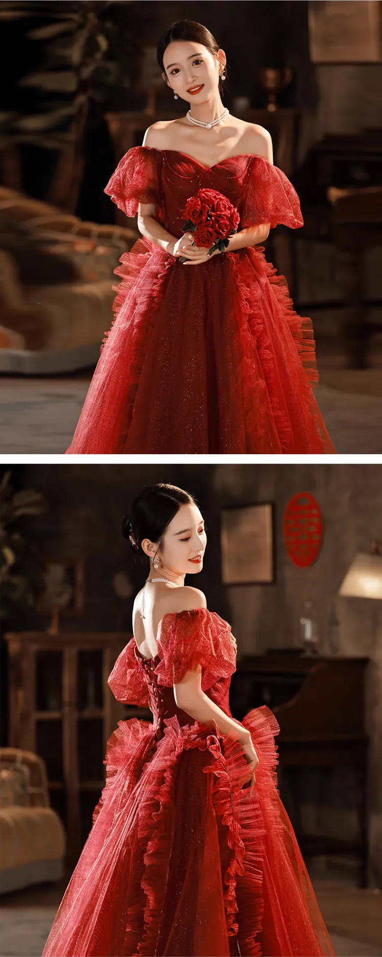 Off-the-Shoulder-Burgundy-Cocktail-Party-Evening-Gown-Formal-Maxi-Dress14