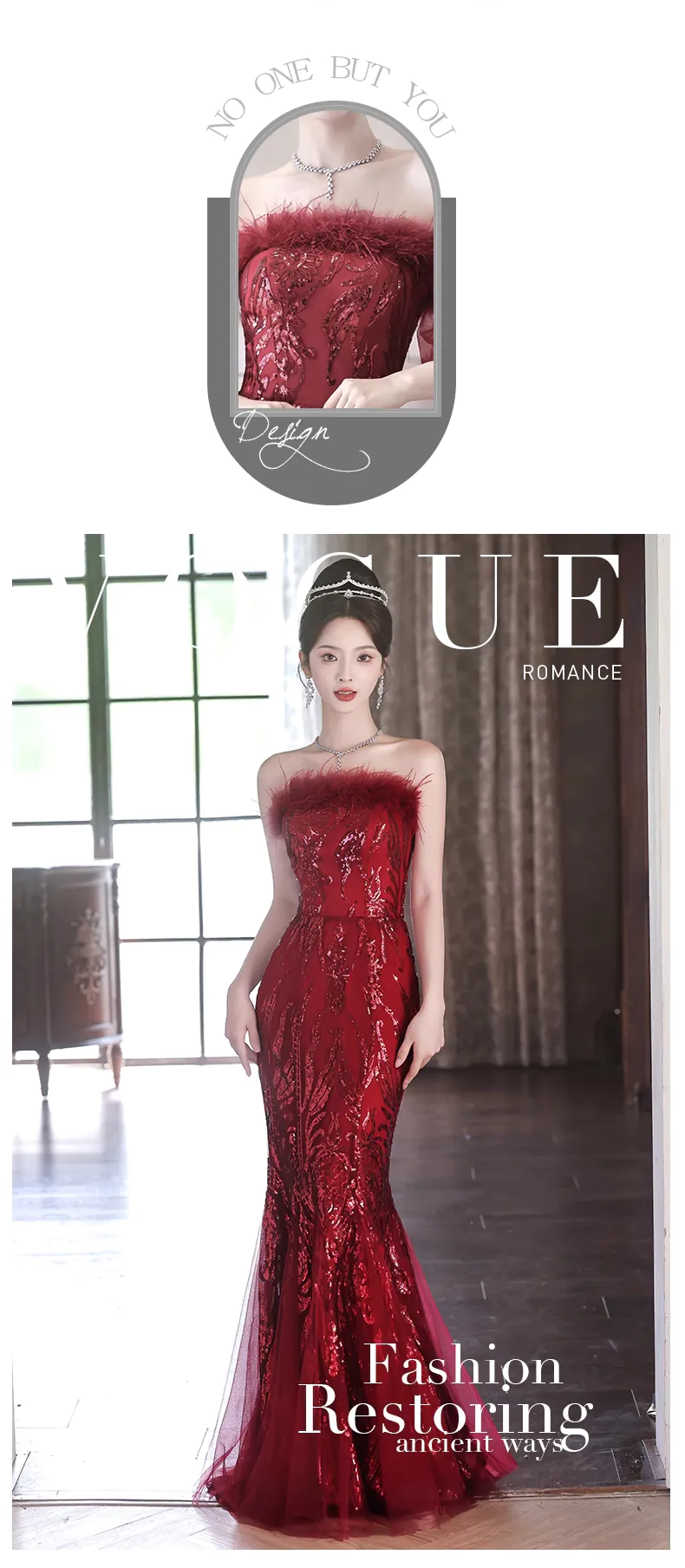 Sexy-Burgundy-Tube-Style-Strapless-Evening-Dress-Fishtail-Ball-Gown08