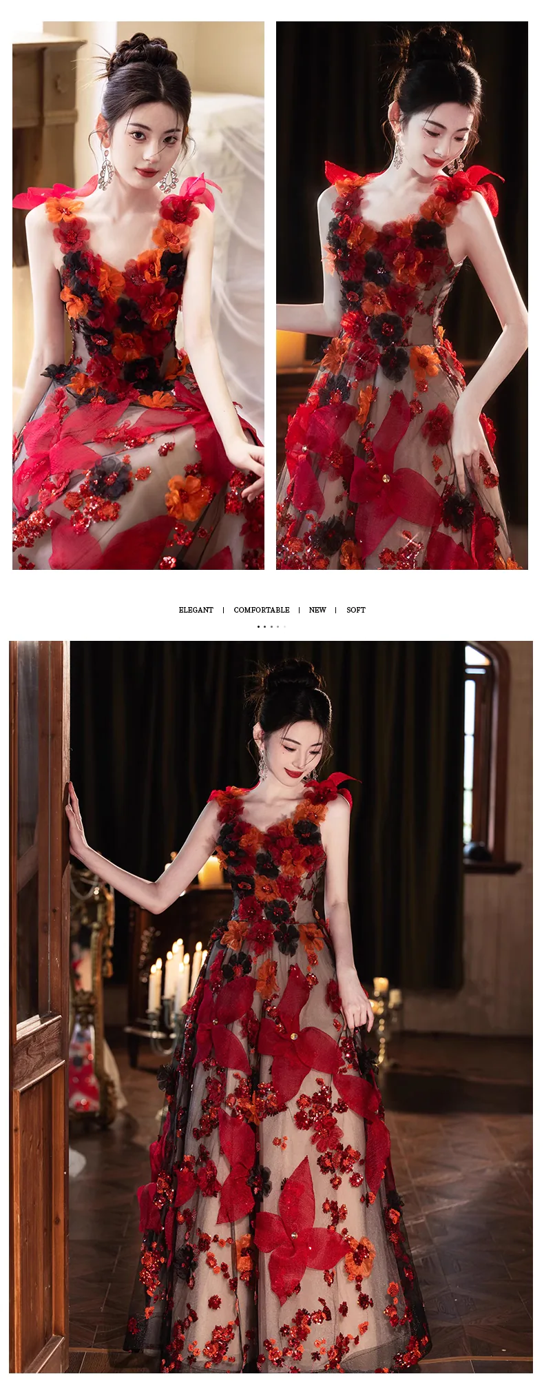 Stylish-Burgundy-3D-Floral-Birthday-Party-Formal-Evening-Strap-Long-Dress13