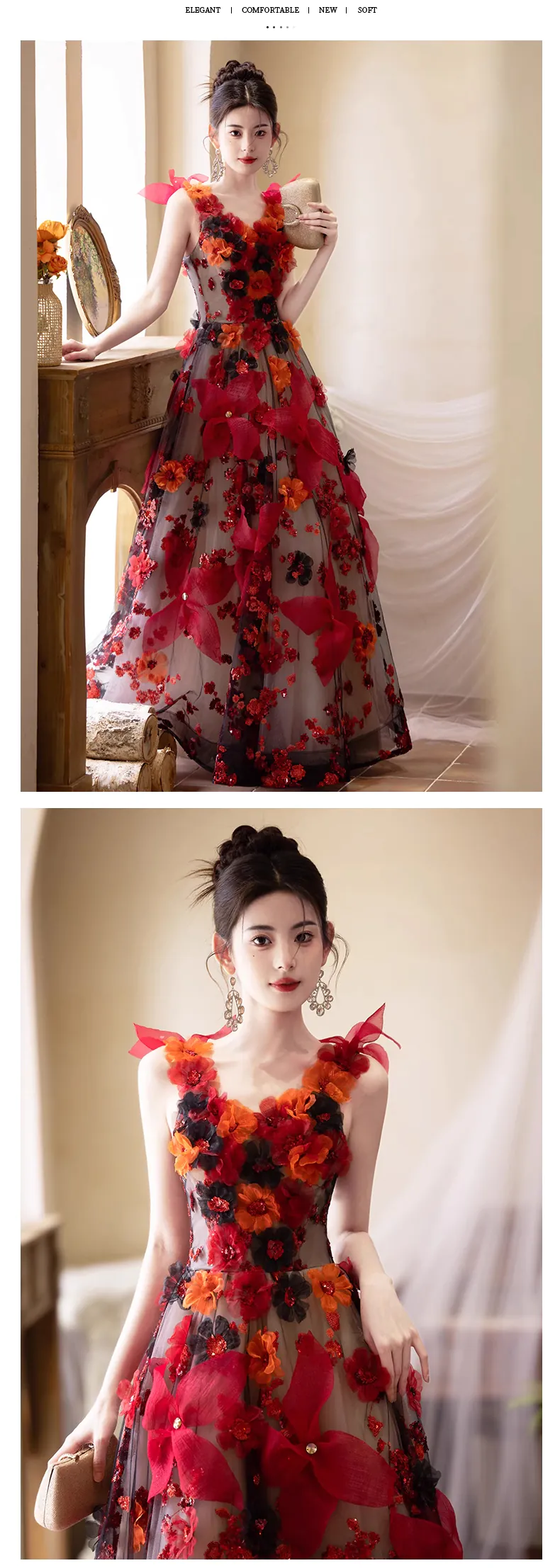 Stylish-Burgundy-3D-Floral-Birthday-Party-Formal-Evening-Strap-Long-Dress15