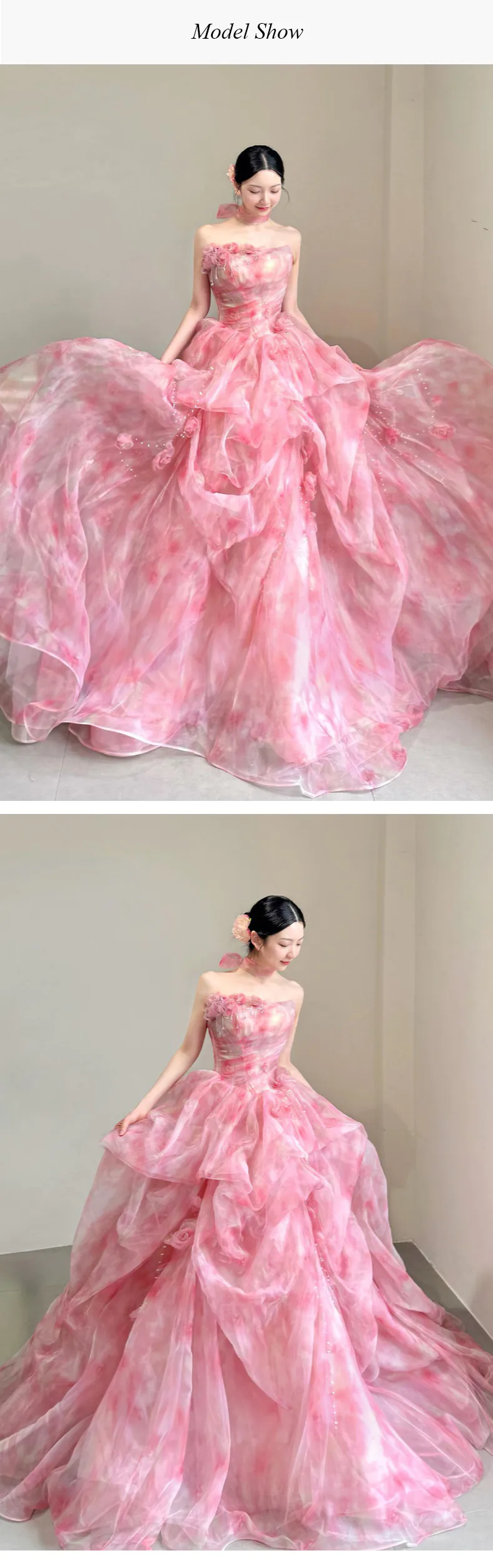 Dreamy-Princess-Pink-Tie-Dye-Ruffled-Layered-Tulle-Organza-Evening-Gown09