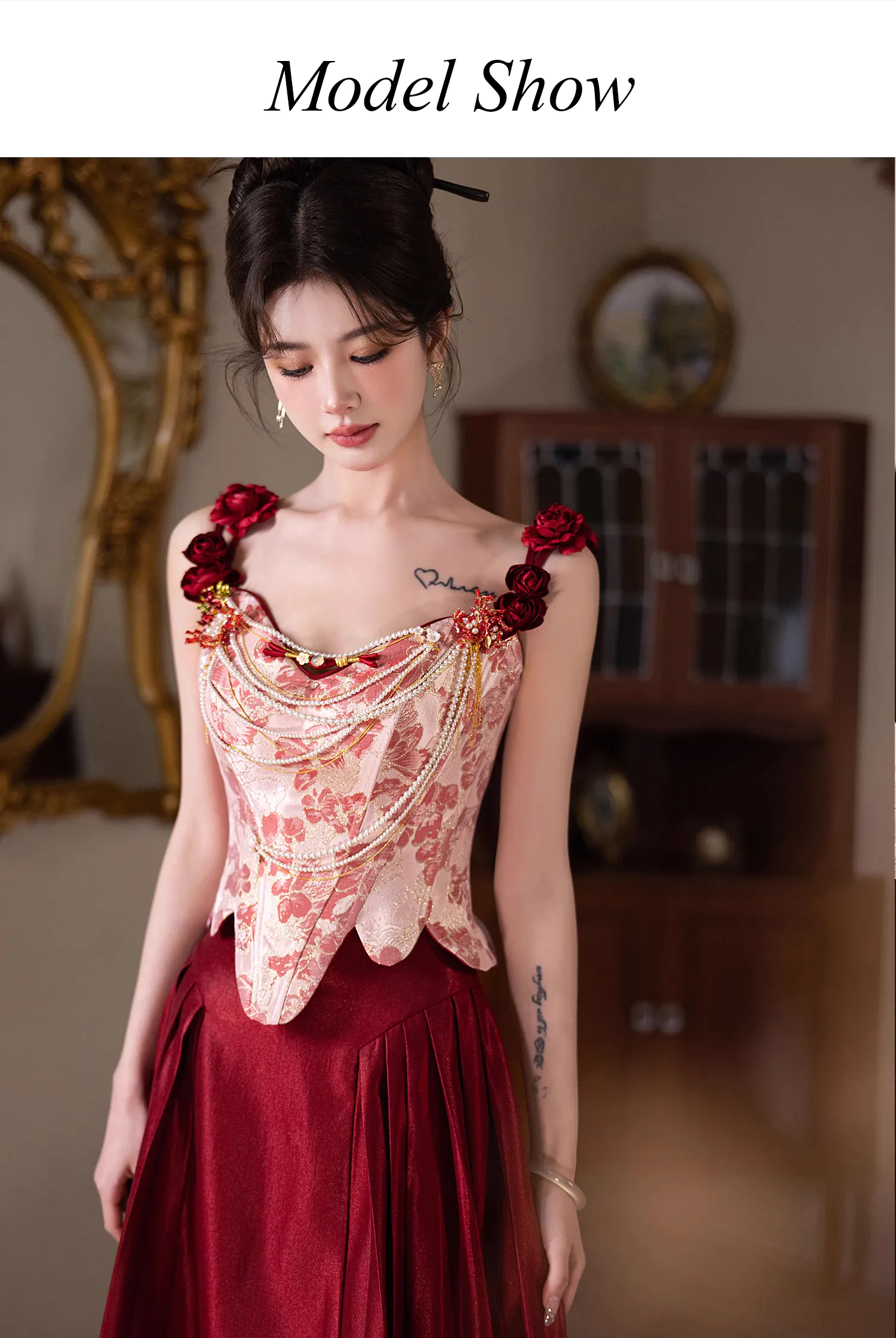 Red-Bridal-Wedding-Party-Banquet-Toast-Dress-Formal-Cocktail-Ball-Gown11