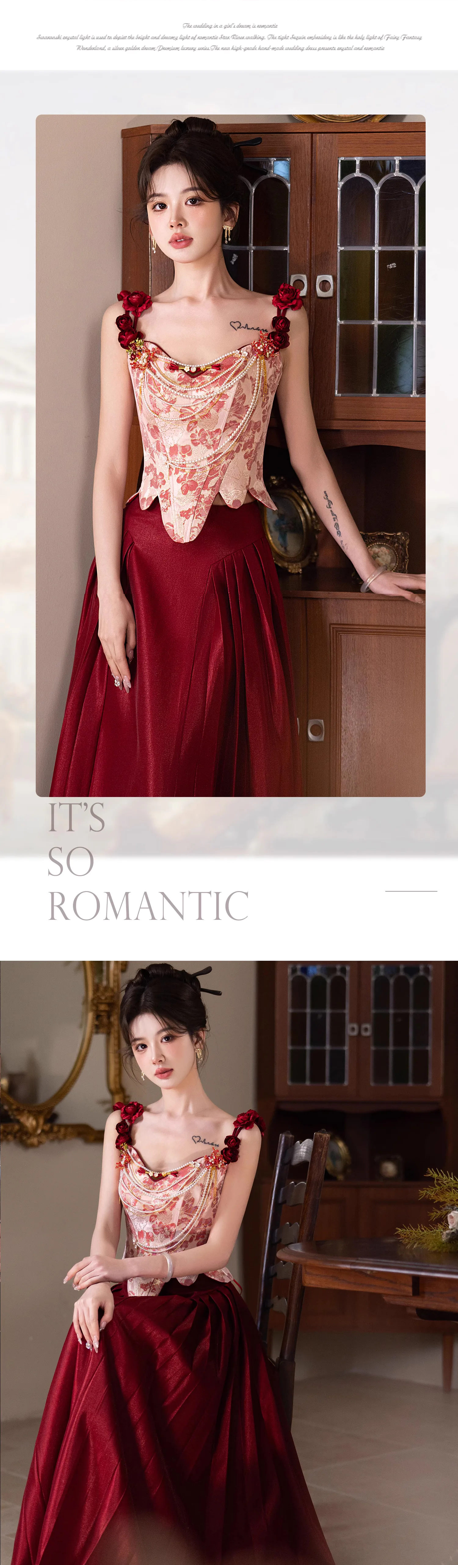 Red-Bridal-Wedding-Party-Banquet-Toast-Dress-Formal-Cocktail-Ball-Gown13