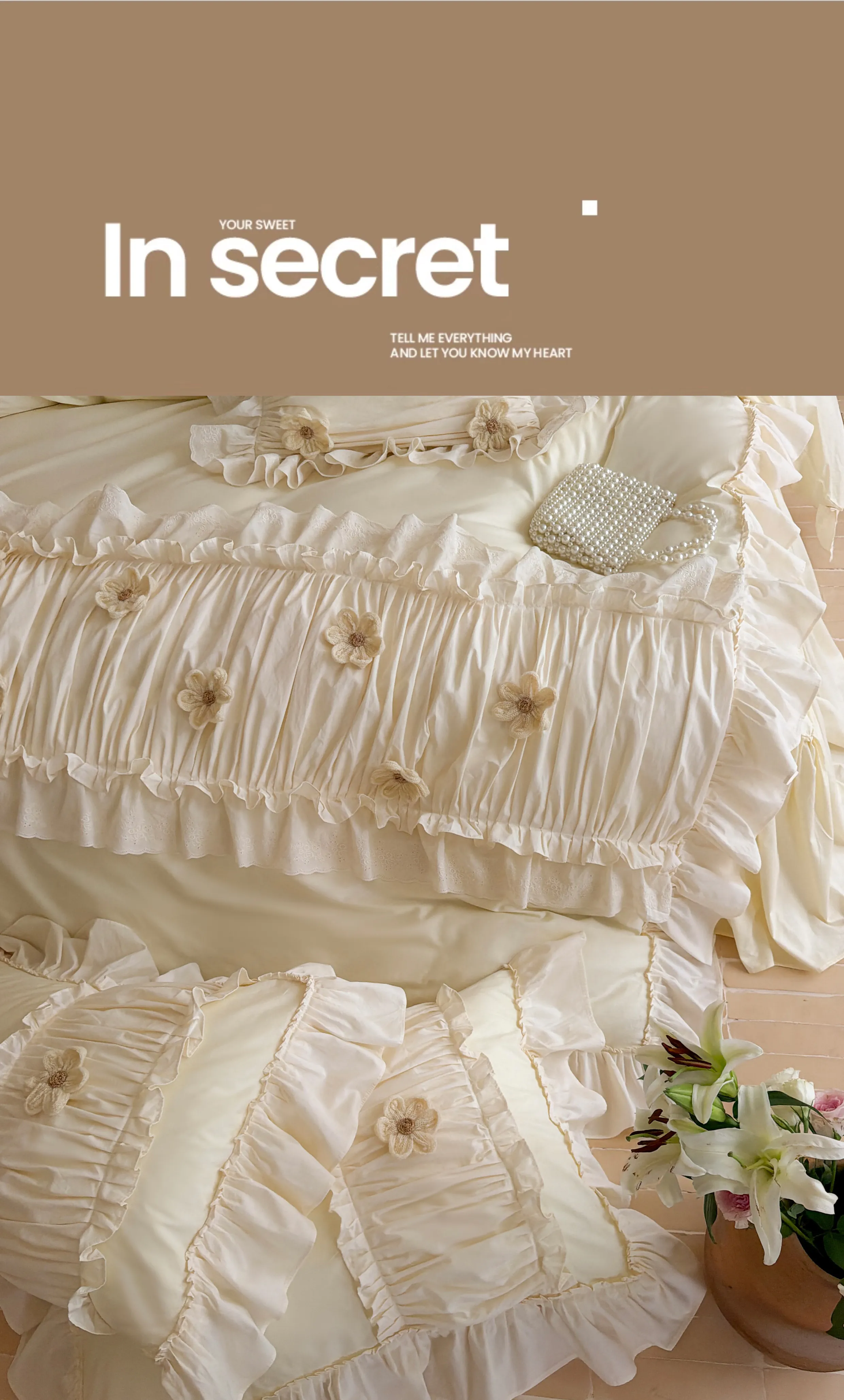Aesthetic-Coquette-Pleated-40S-Pure-Cotton-4-Piece-Comforter-Cover-Set18
