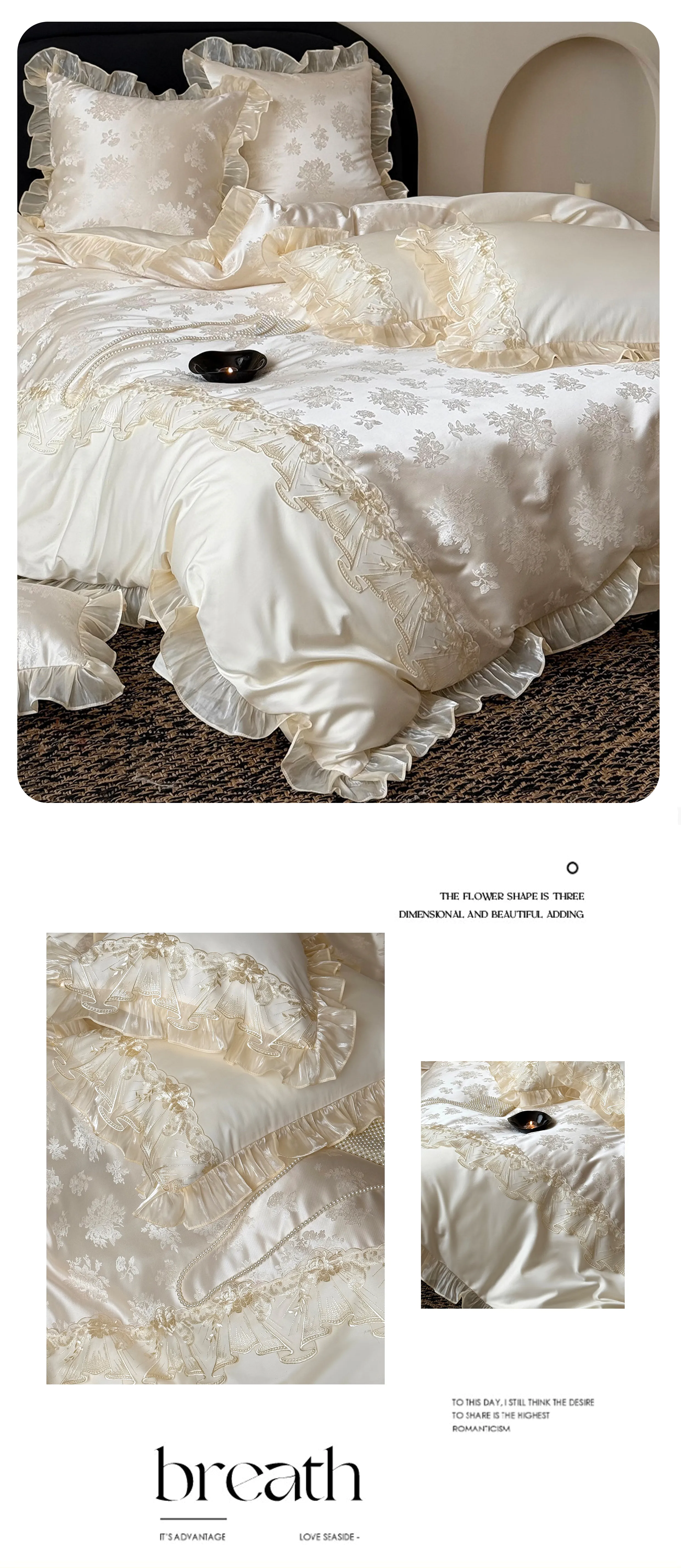 Aesthetic-Princess-Floral-Jacquard-Layered-Lace-Ruffle-Cotton-Bedding-Set11