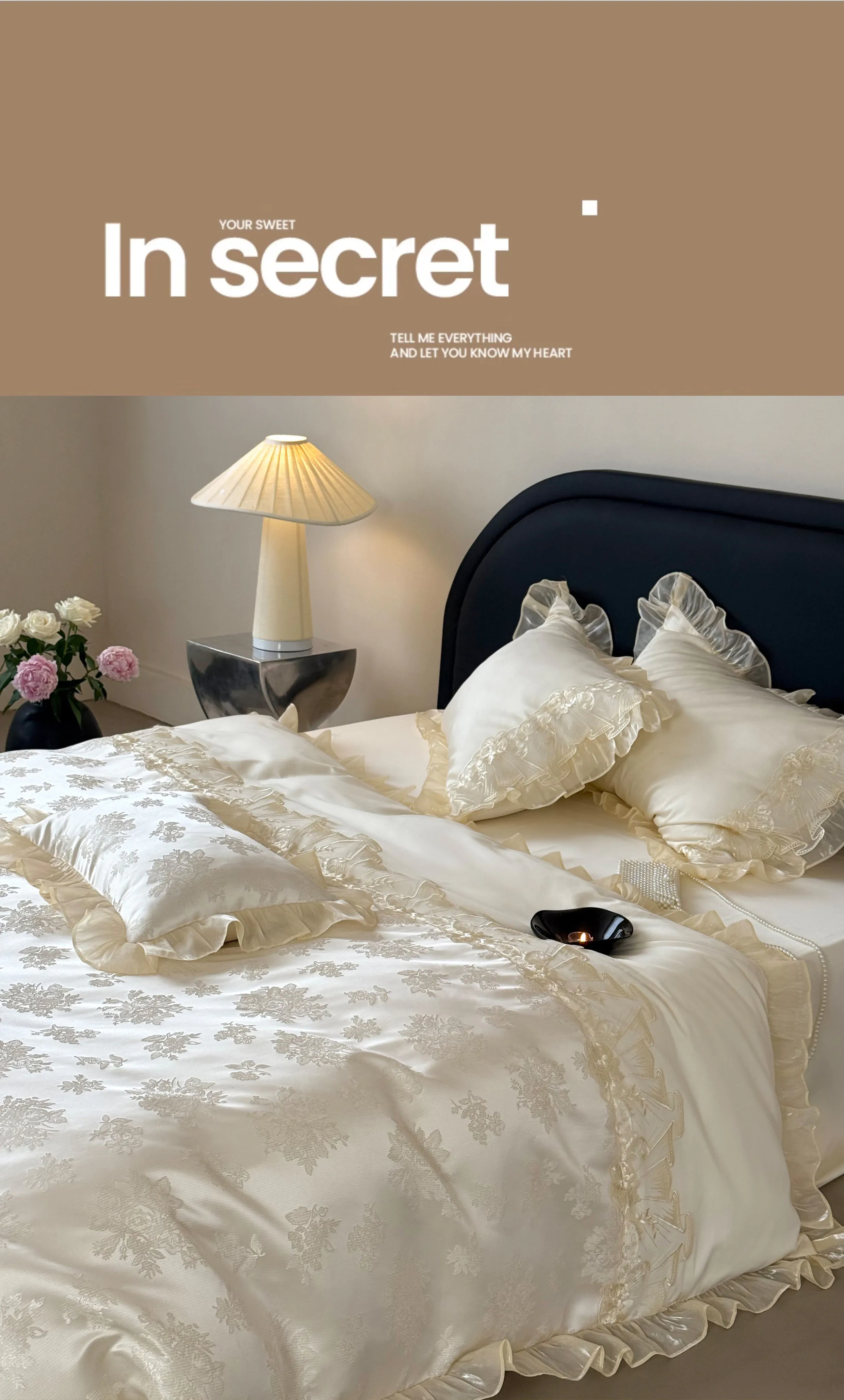 Aesthetic-Princess-Floral-Jacquard-Layered-Lace-Ruffle-Cotton-Bedding-Set12