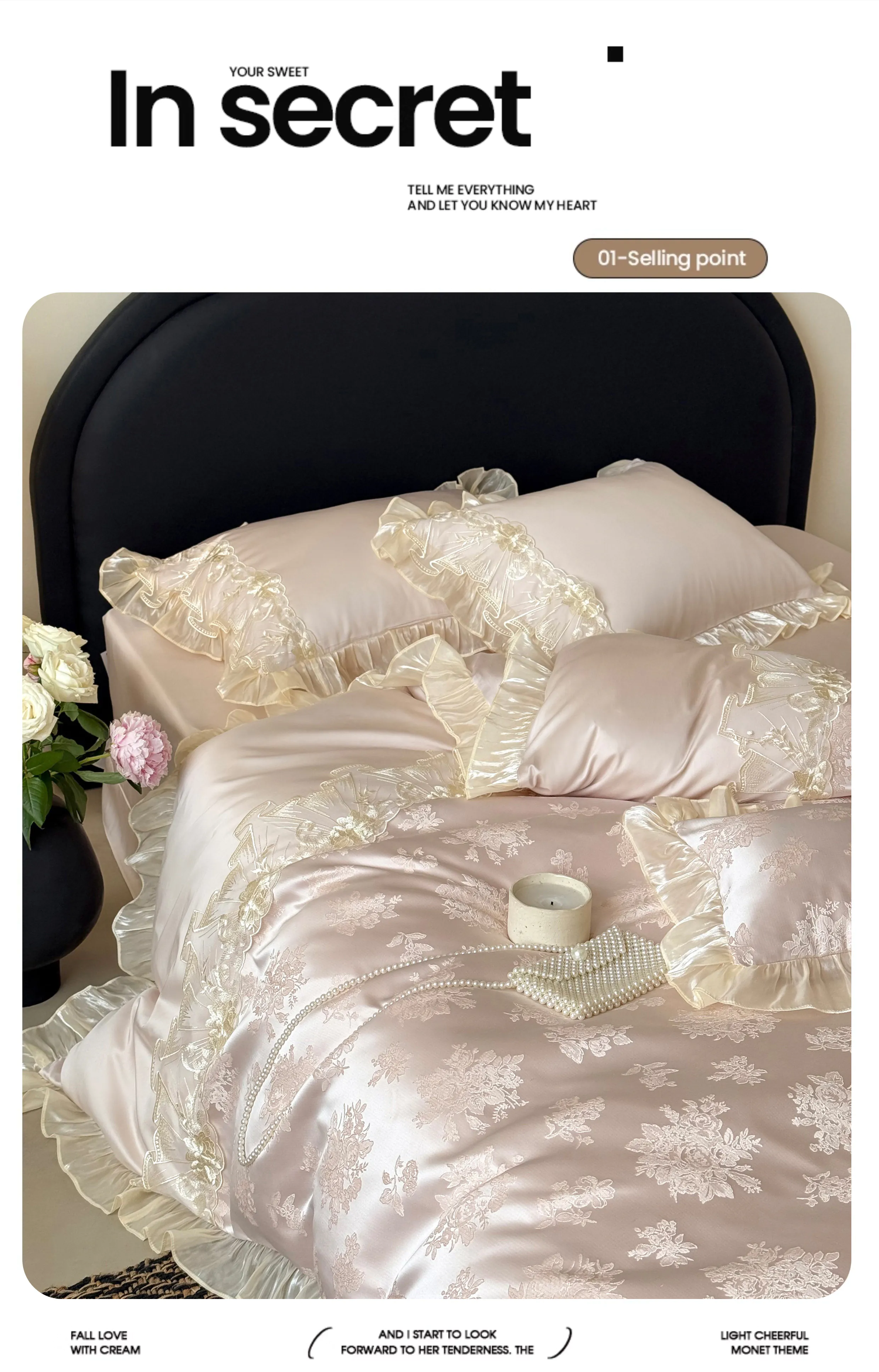 Aesthetic-Princess-Floral-Jacquard-Layered-Lace-Ruffle-Cotton-Bedding-Set15