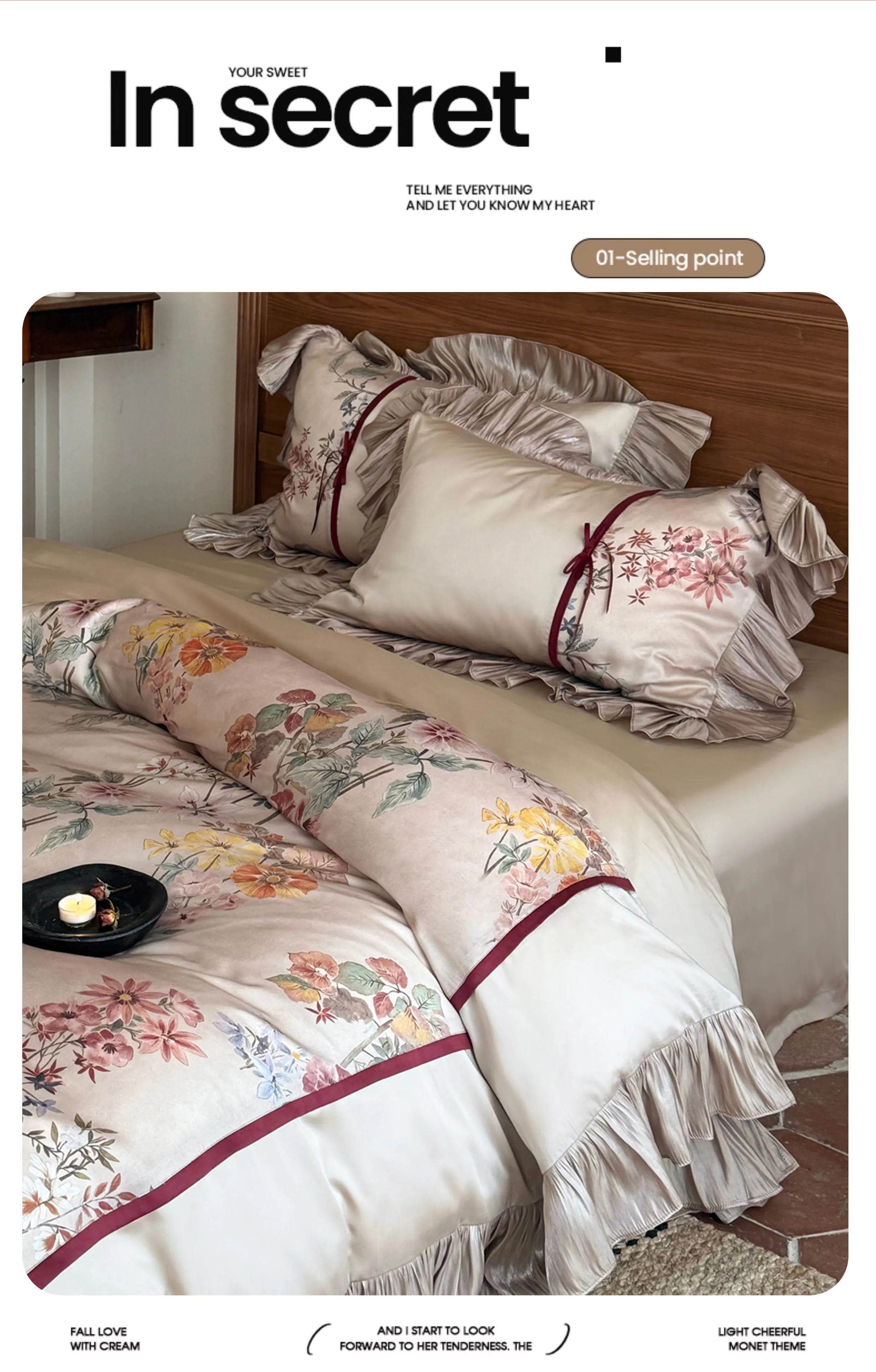 Begonia-Floral-Print-60S-Tencel-Duvet-Cover-Sheet-Pillowcases-4-Pcs-Set16