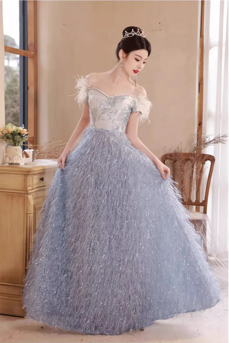Classy-Blue-Off-Shoulder-Feather-Prom-Dress-Long-Banquet-Evening-Gown12