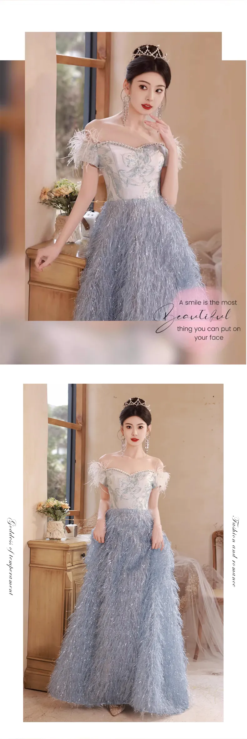 Classy-Blue-Off-Shoulder-Feather-Prom-Dress-Long-Banquet-Evening-Gown13