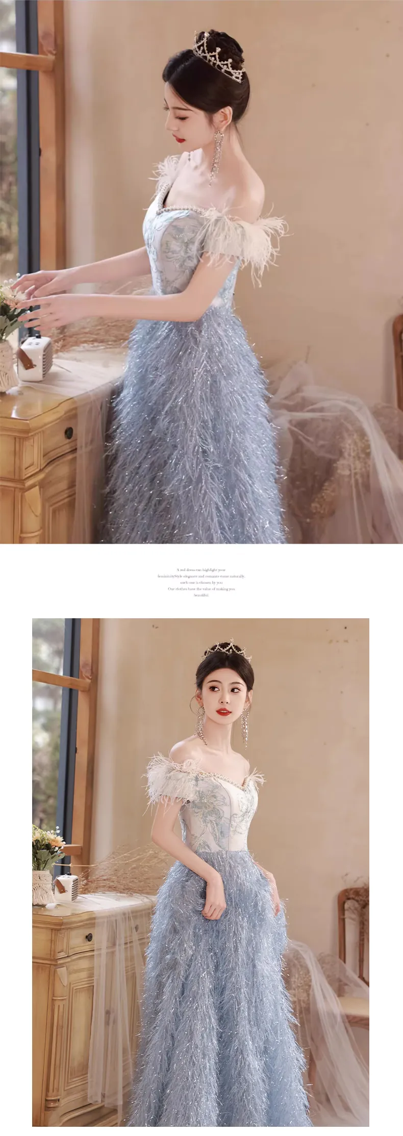 Classy-Blue-Off-Shoulder-Feather-Prom-Dress-Long-Banquet-Evening-Gown14