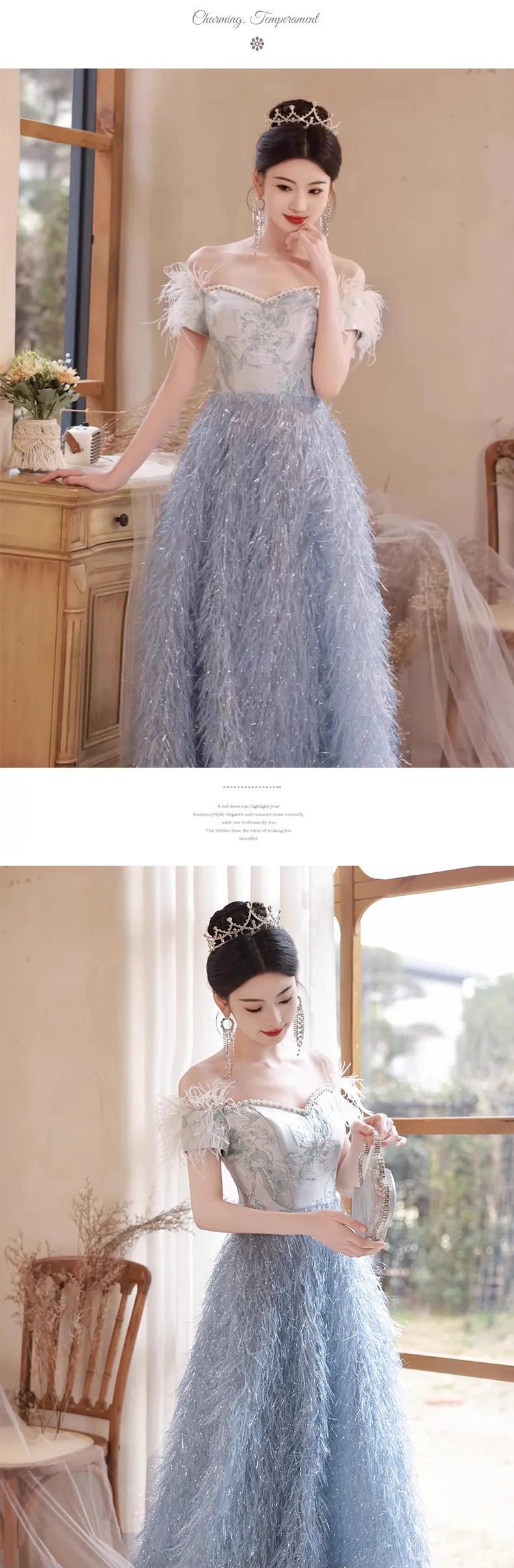 Classy-Blue-Off-Shoulder-Feather-Prom-Dress-Long-Banquet-Evening-Gown15