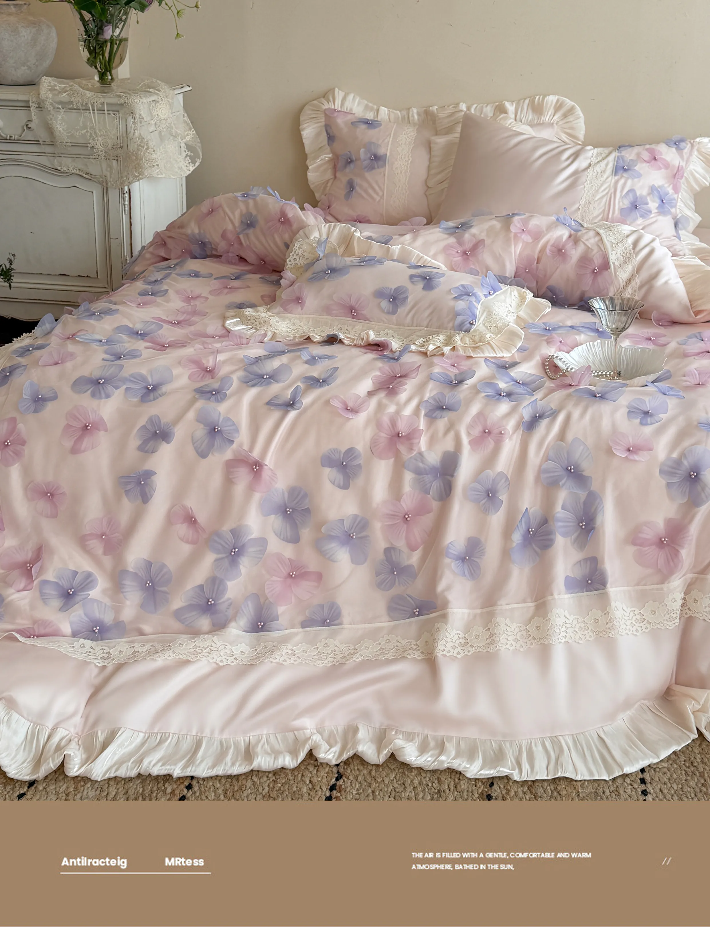 Coquette-Aesthetic-3D-Applique-Floral-100S-Cotton-Ruffle-Duvet-Cover-Set08