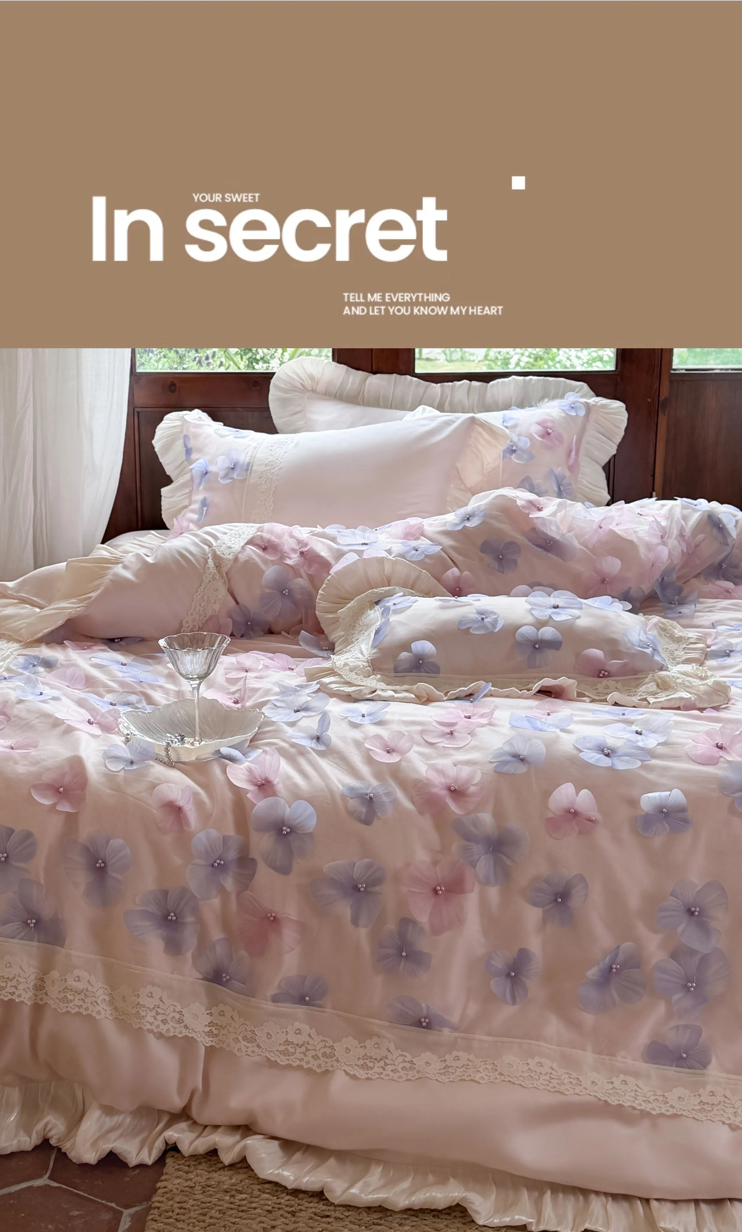 Coquette-Aesthetic-3D-Applique-Floral-100S-Cotton-Ruffle-Duvet-Cover-Set11
