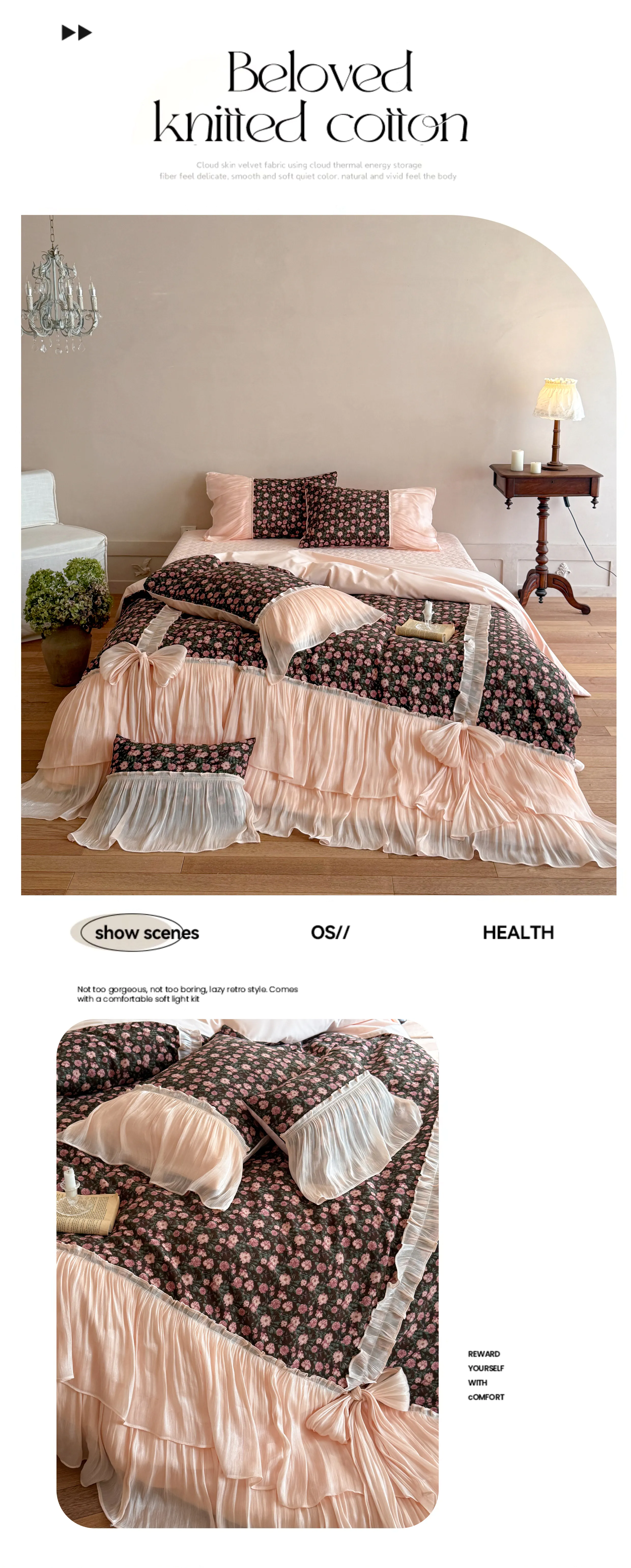 Coquette-Country-Floral-Print-Pleated-Ruffle-Brushed-Cotton-Duvet-Cover-Set07