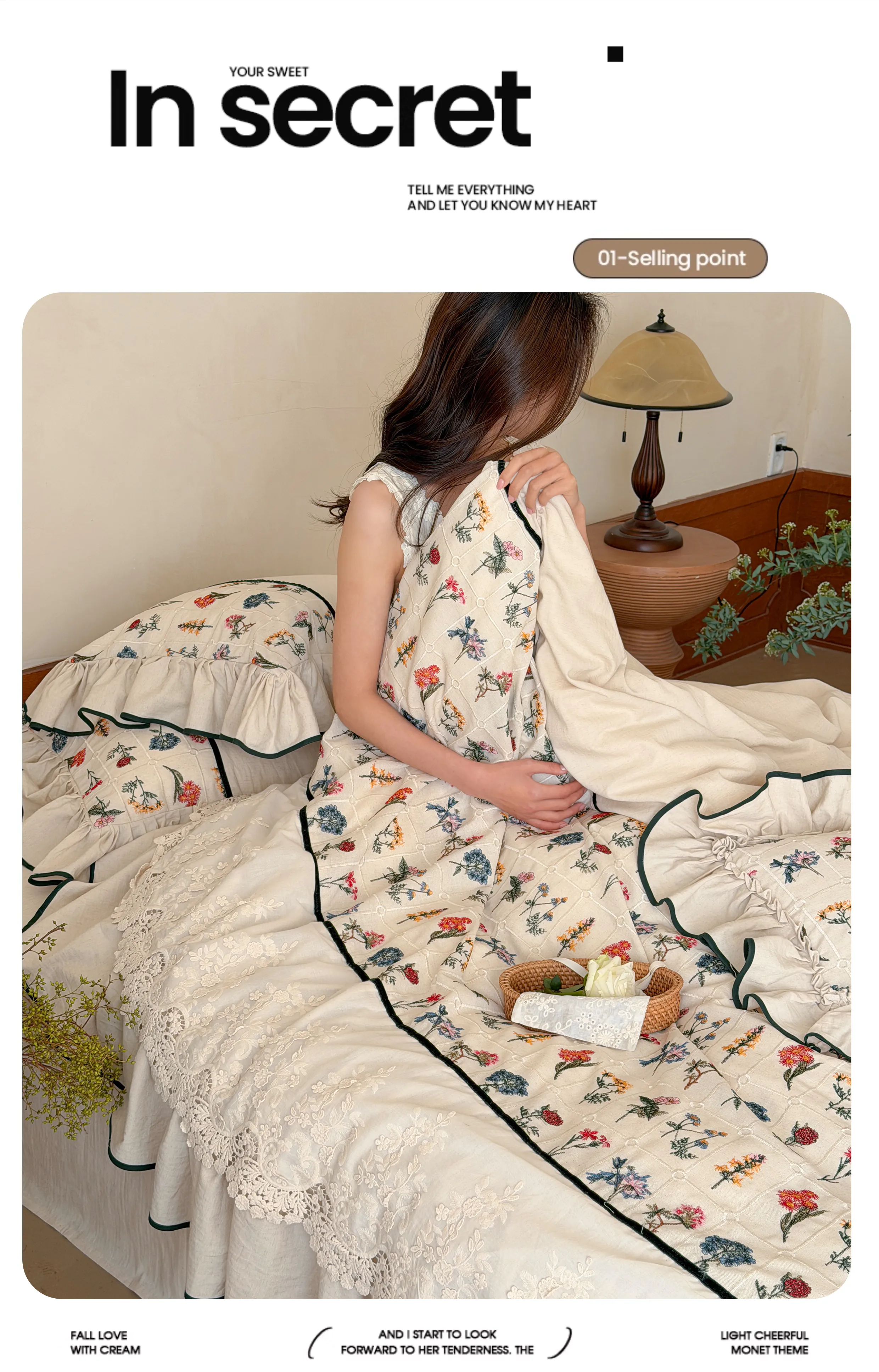 Cottagecore-Botanical-Floral-Embroidery-Cotton-Linen-4-Piece-Bedding-Set09
