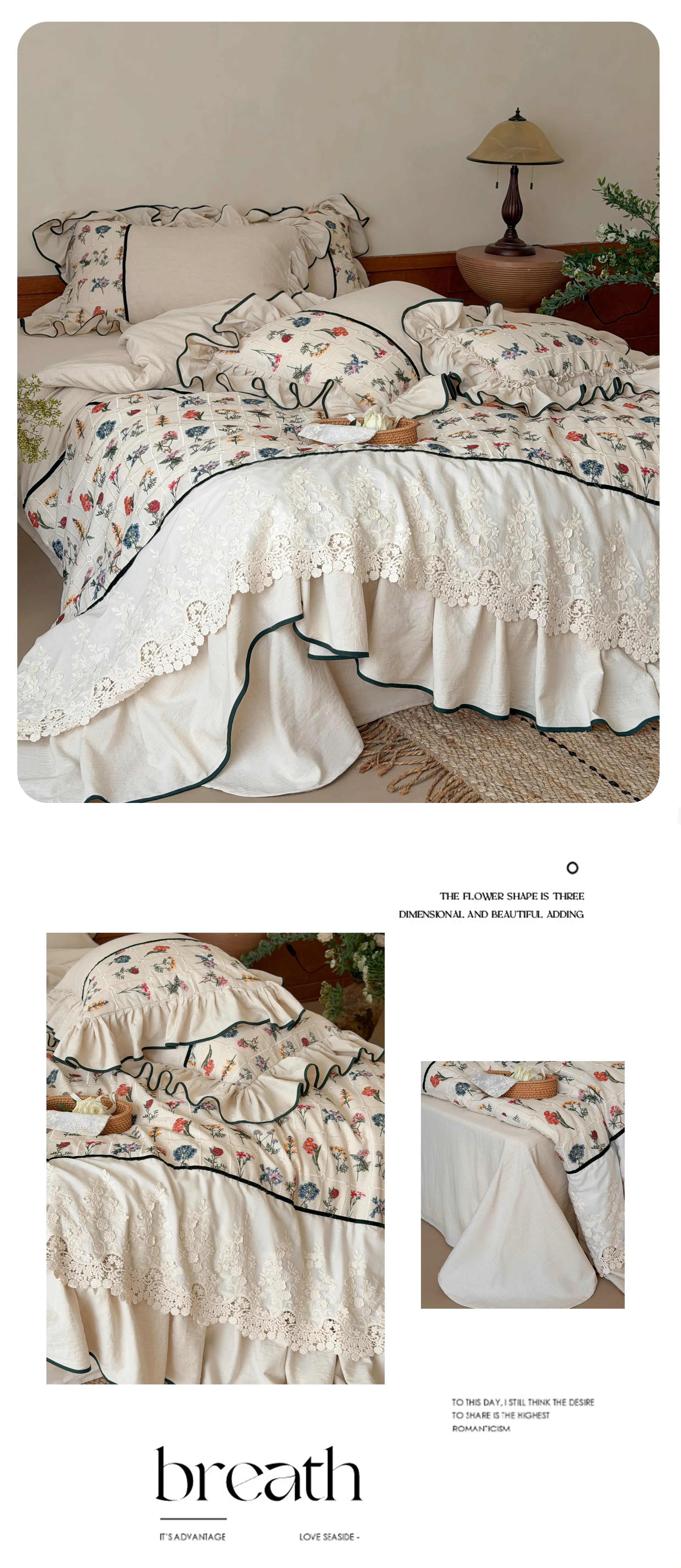 Cottagecore-Botanical-Floral-Embroidery-Cotton-Linen-4-Piece-Bedding-Set10