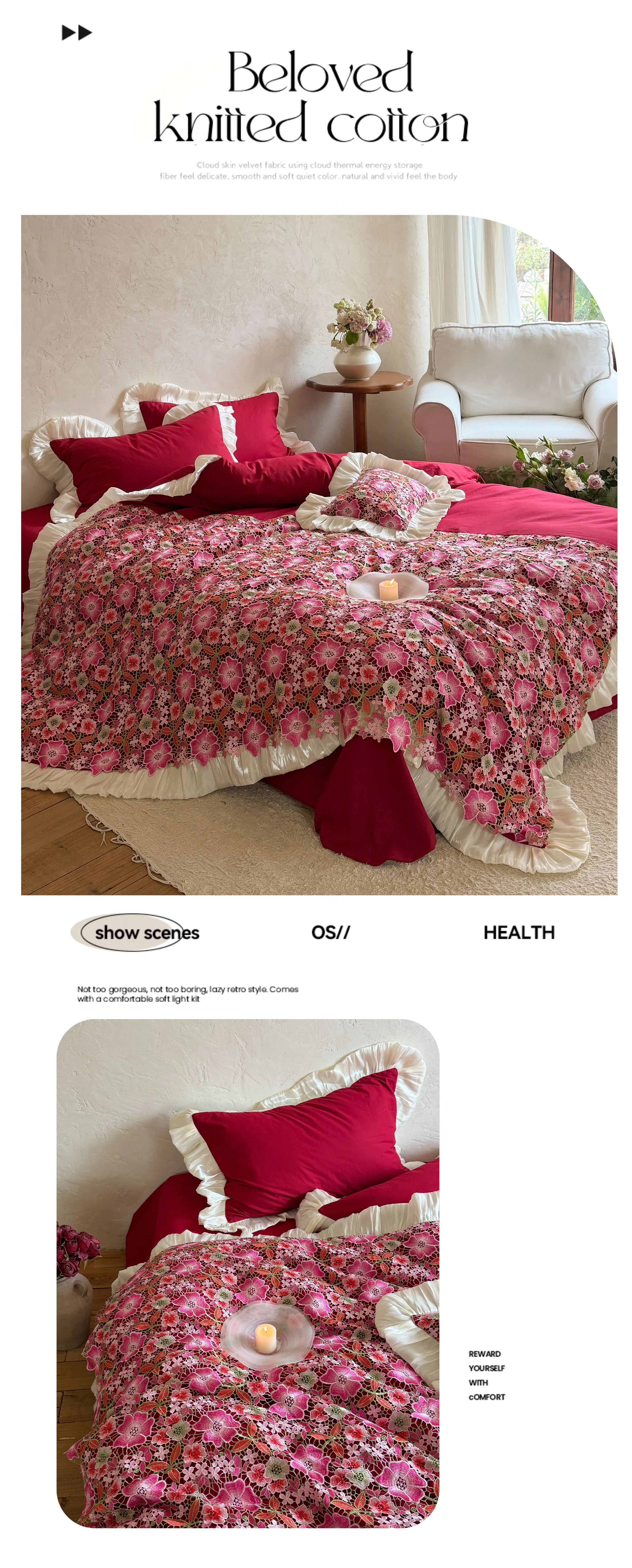 Cottagecore-Floral-40s-Washed-Cotton-All-Seasons-Duvet-Cover-4-Pcs-Set20